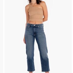 NWT Modern American Cropped Straight-Leg Women's Jeans in Stereo Blue